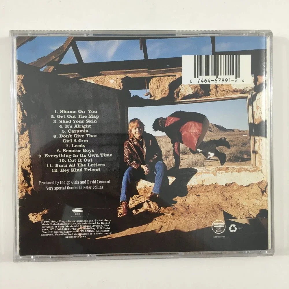 Shaming of the Sun by Indigo Girls (CD, 1997) 12 Song Folk Rock Album Music NICE - Picture 3 of 4